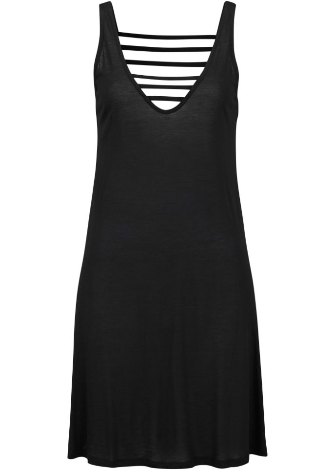 Пляжное платье Bpc Selection, черный женское пляжное платье с v образным вырезом длинная юбка свободного покроя с цветами