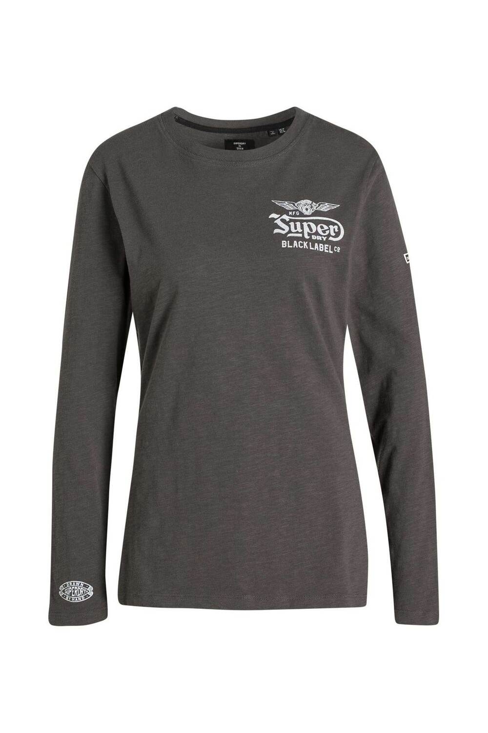

Лонгслив темно-серый Superdry