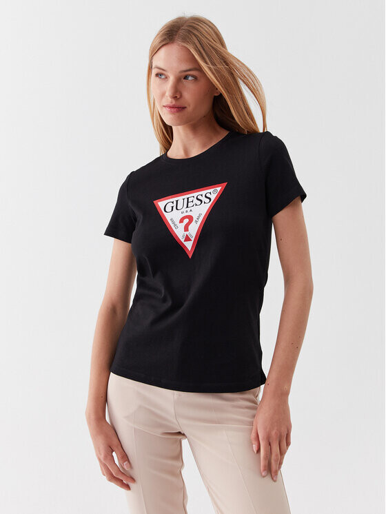 

Футболка узкого кроя Guess, черный