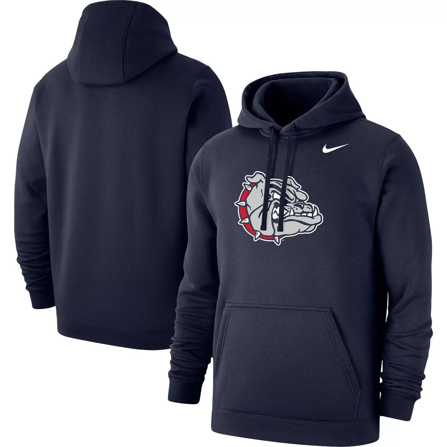 

Мужской темно-синий пуловер с капюшоном и логотипом Gonzaga Bulldogs Club Nike