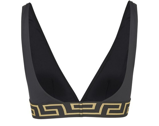 

Треугольный лиф бикини Versace, черный