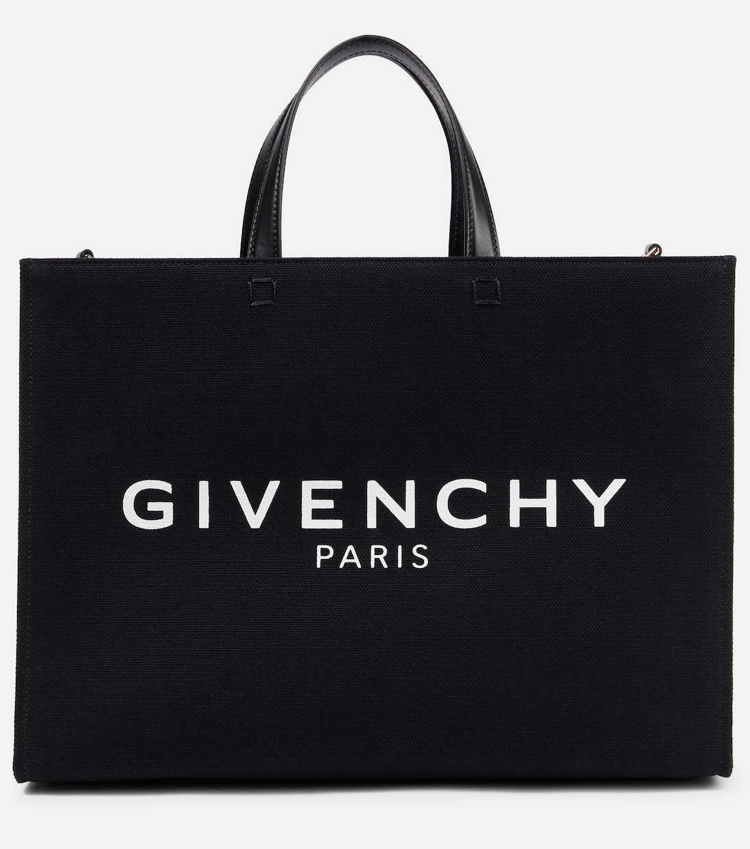 Сумка-шопер G из ткани среднего размера Givenchy, черный
