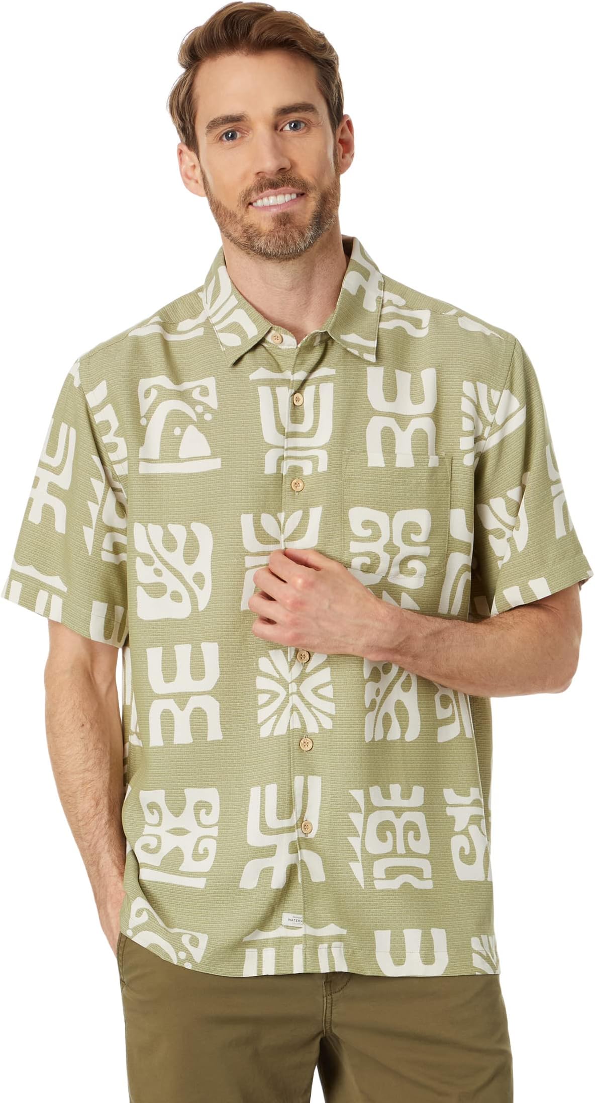 Рубашка с коротким рукавом Channel Paddle Quiksilver, цвет Tea Channel Paddle цена и фото
