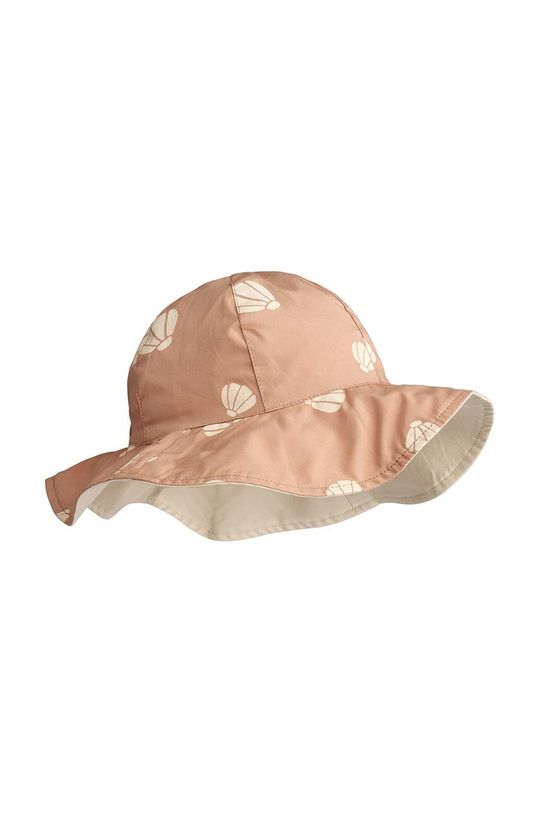 Двусторонняя шапка для мальчиков и девочек Amelia Reversible Sun Hat Liewood, бежевый