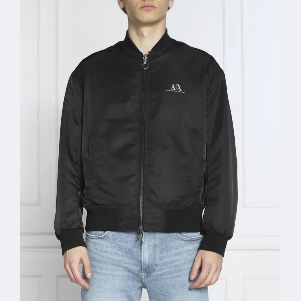 

Двусторонний бомбер стандартного кроя Armani Exchange, черный
