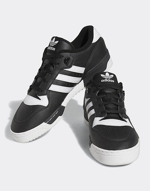 Черно-белые кроссовки adidas Originals Rivalry Low кроссовки adidas originals rivalry low черный белый