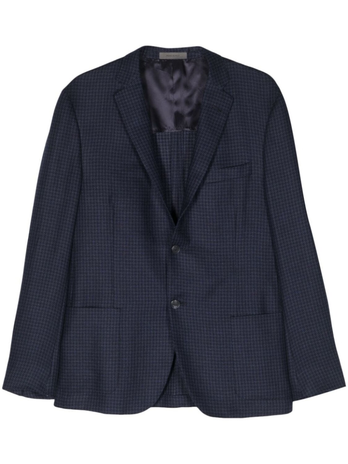 

Corneliani однобортный пиджак в клетку, синий