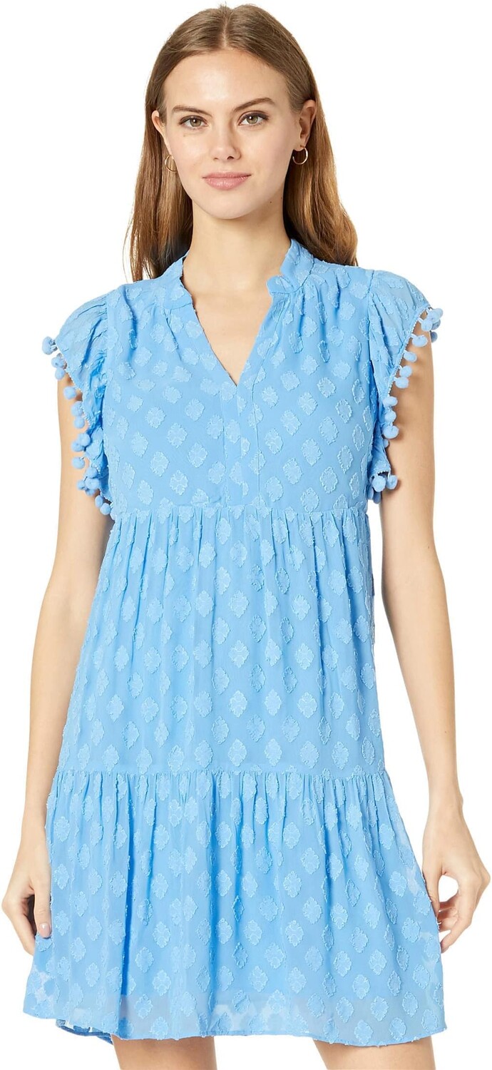 

Платье Арлеи Lilly Pulitzer, цвет Blue Thistle Daiquiri Ditsy Rayon Clip