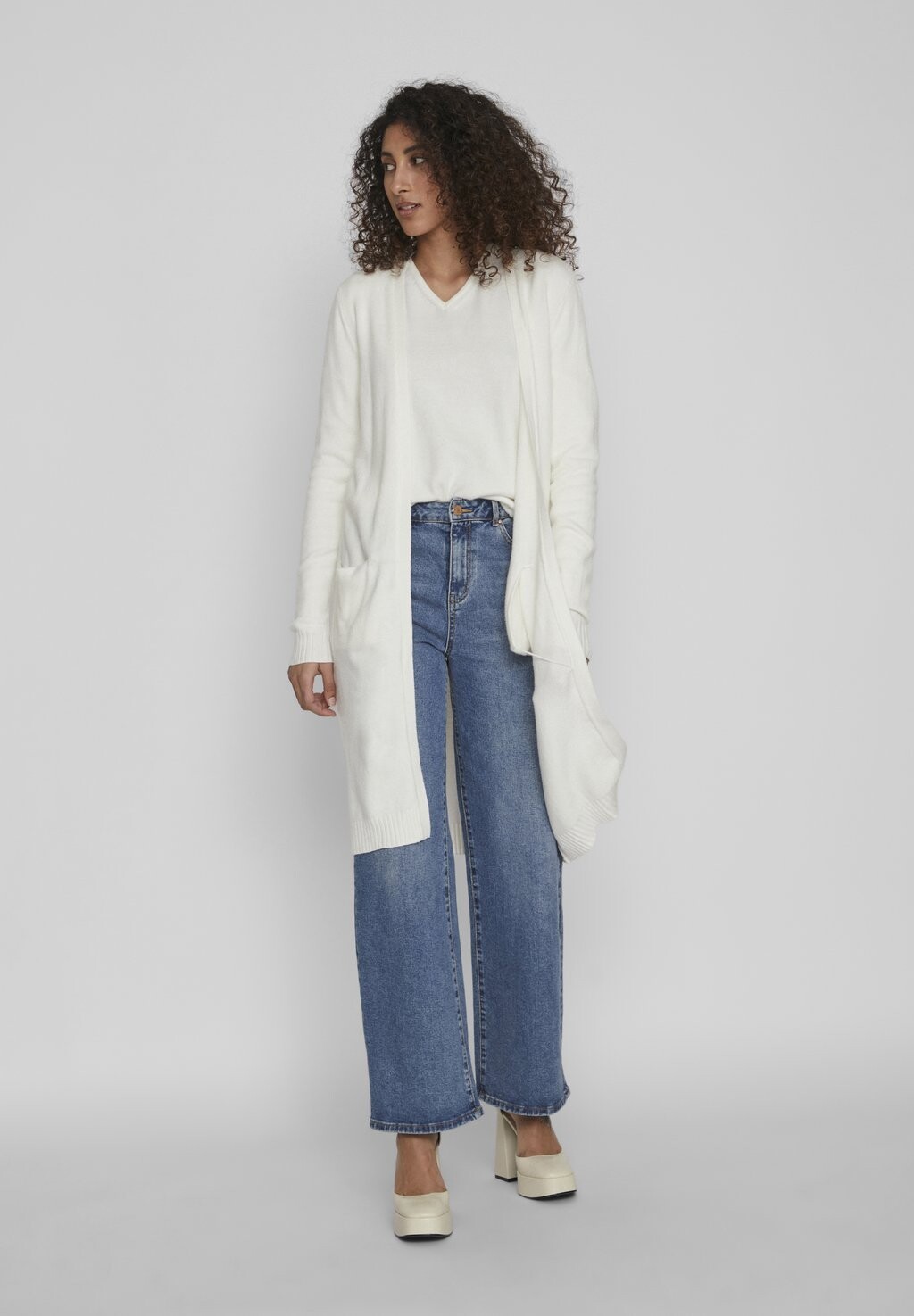 

Кардиган VILA Viril Long Cardigan, кардиган, Серый