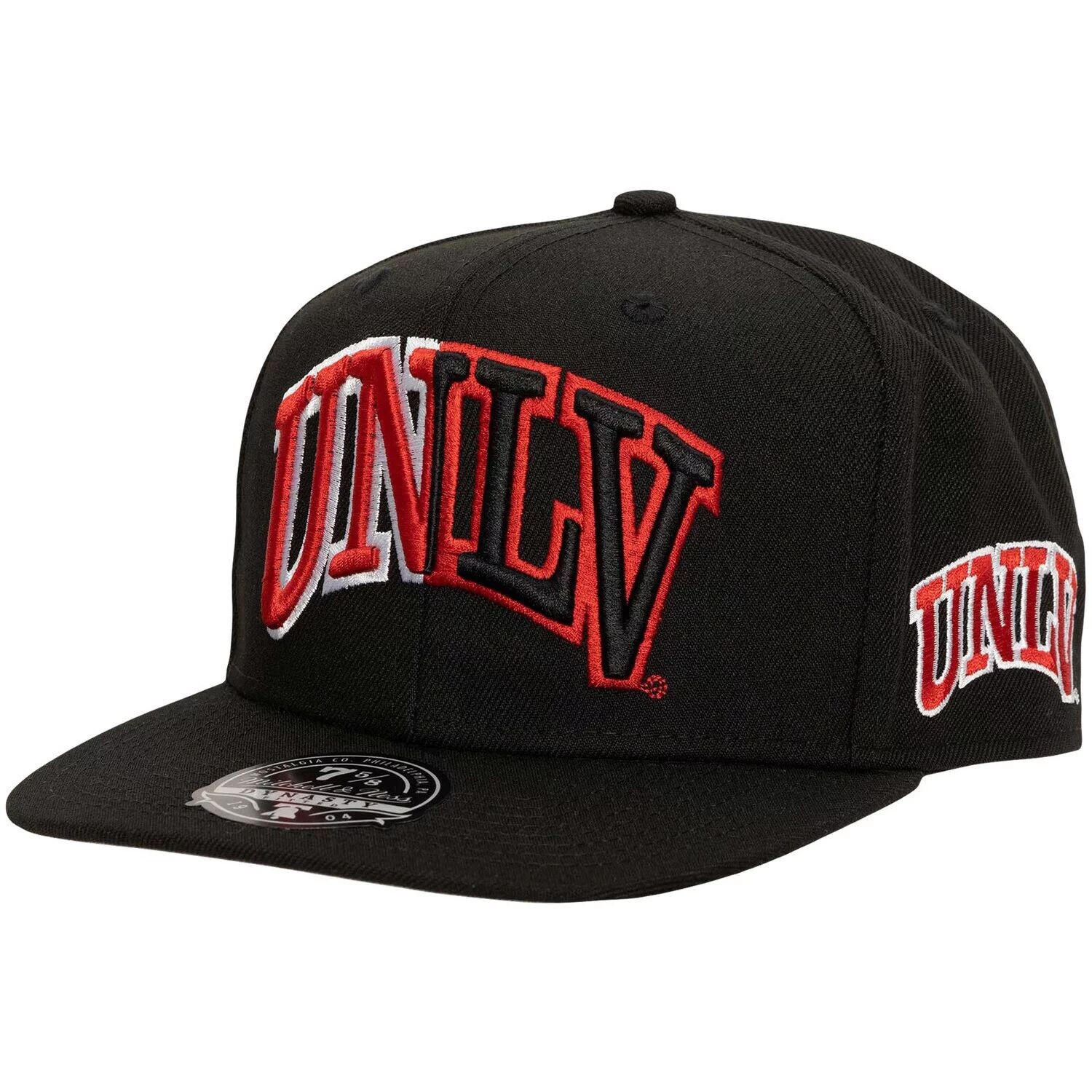 

Мужская черная приталенная шляпа Mitchell & Ness UNLV Rebels Lifestyle
