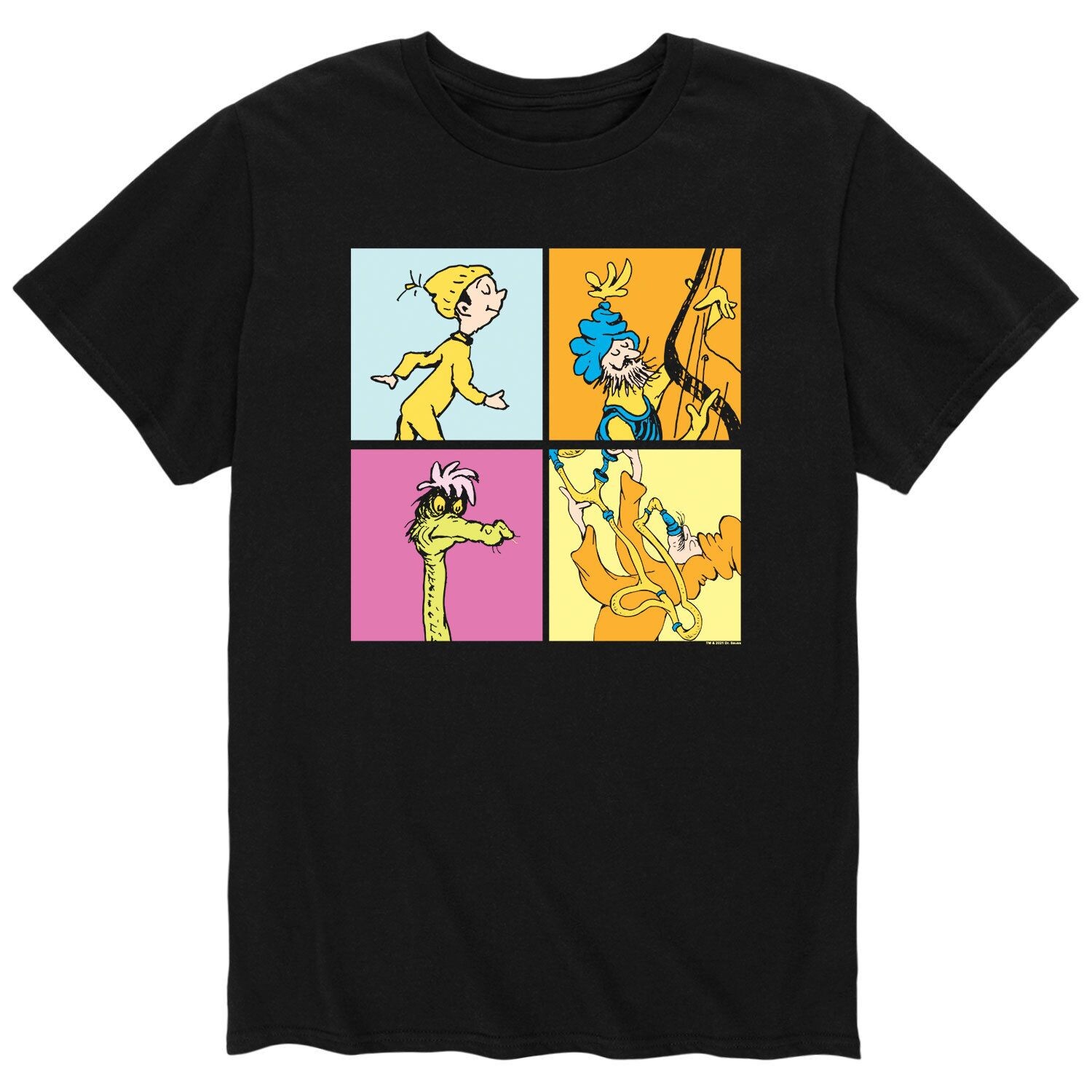 

Мужская футболка Dr. Seuss Places Four Box Licensed Character