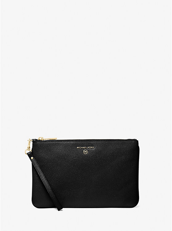 

Большой браслет из шагреневой кожи Michael Kors, черный