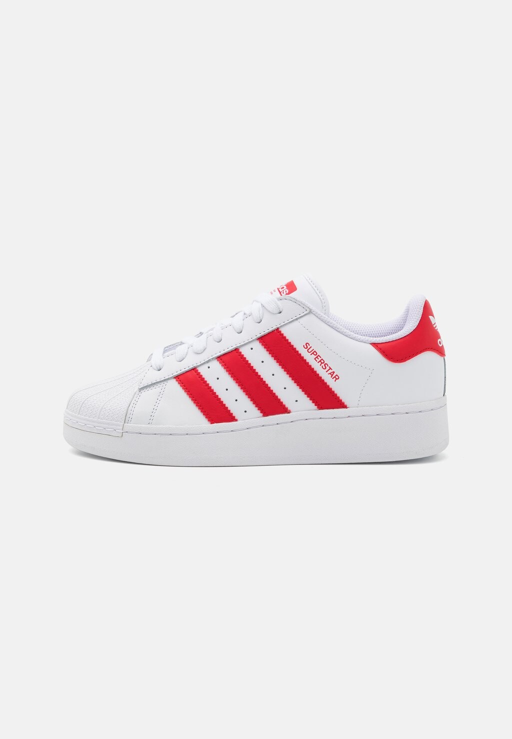 кроссовки adidas originals continental footwear white clear green scarlet Кроссовки adidas Originals Superstar Xlg Unisex, обувь белый / лучше алый