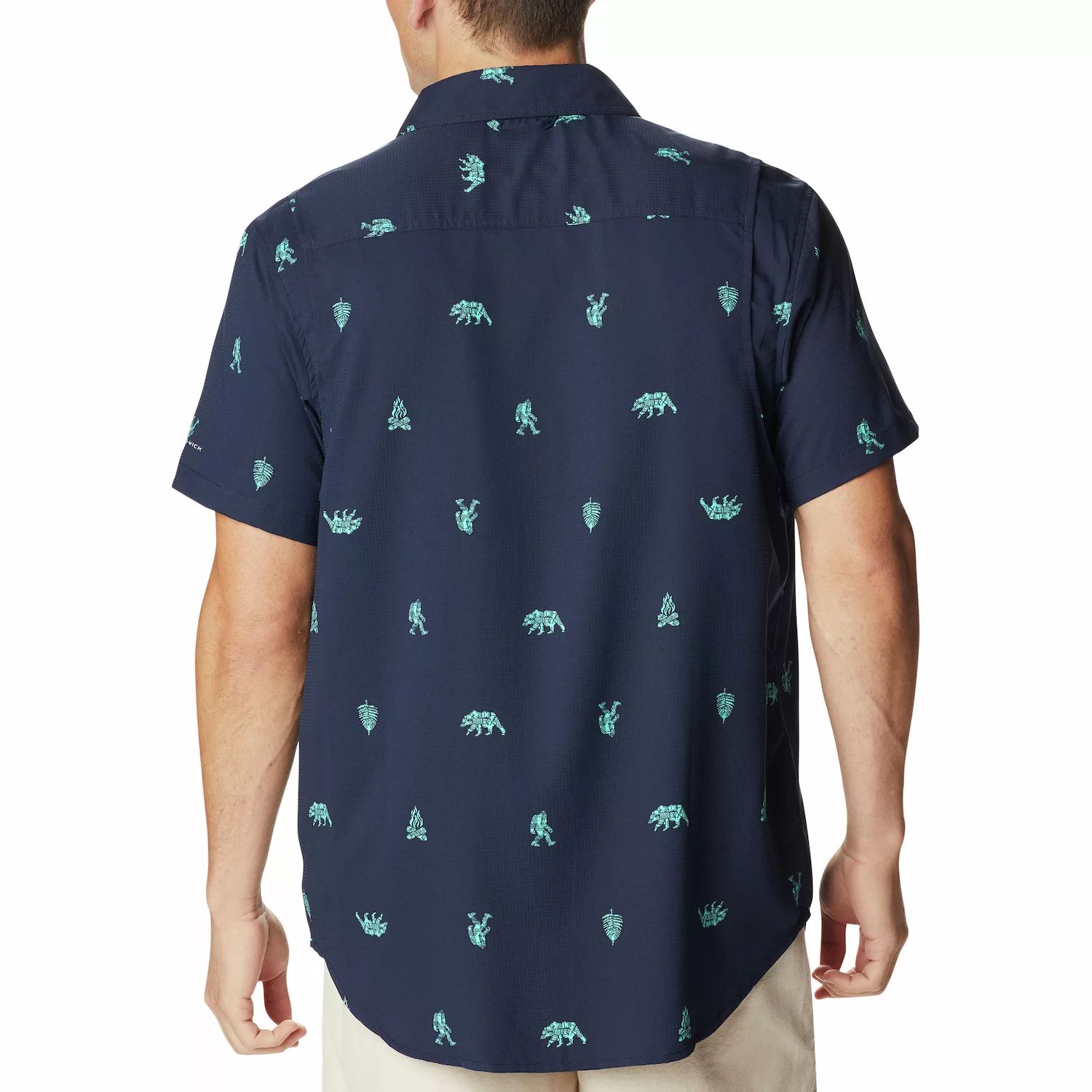 Мужская тканая рубашка на пуговицах с принтом Columbia areca catechu betel nut palm bing lang