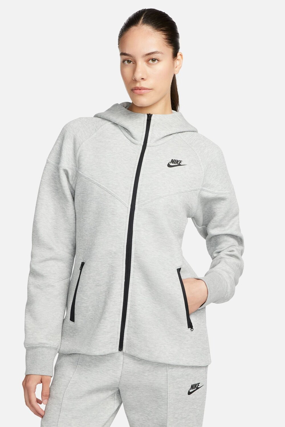 

Спортивная одежда Tech Windrunner из флиса на молнии Nike, серый