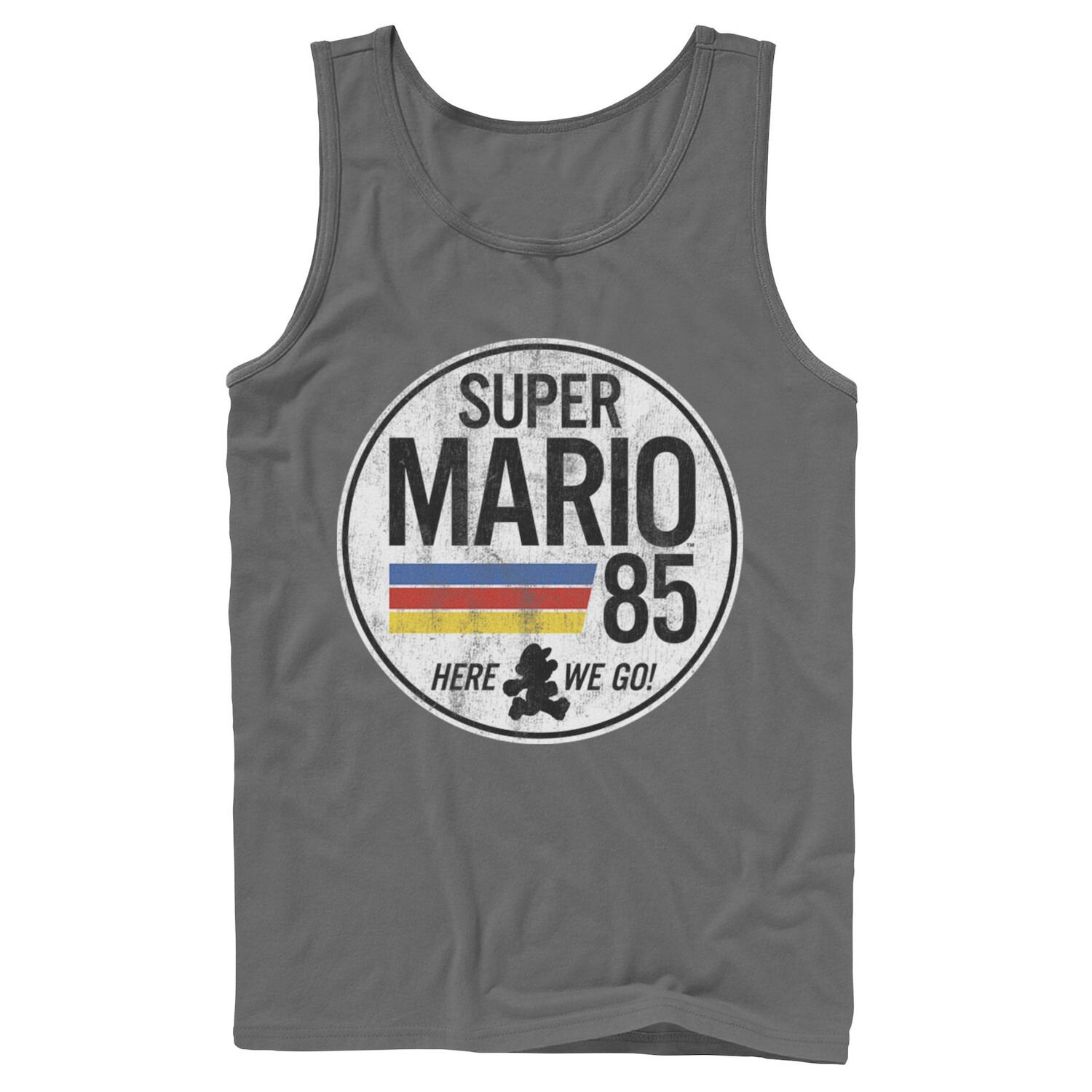 

Мужская майка с рваным логотипом в стиле ретро Super Mario Licensed Character