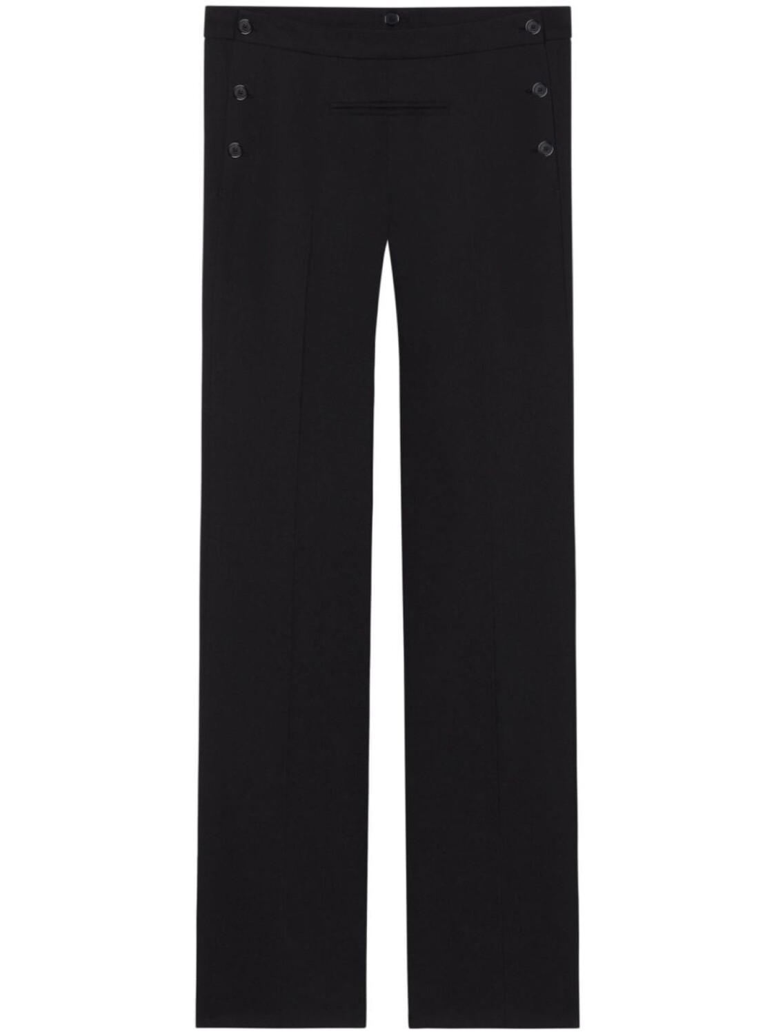 

Courrèges расклешенные шерстяные брюки, черный