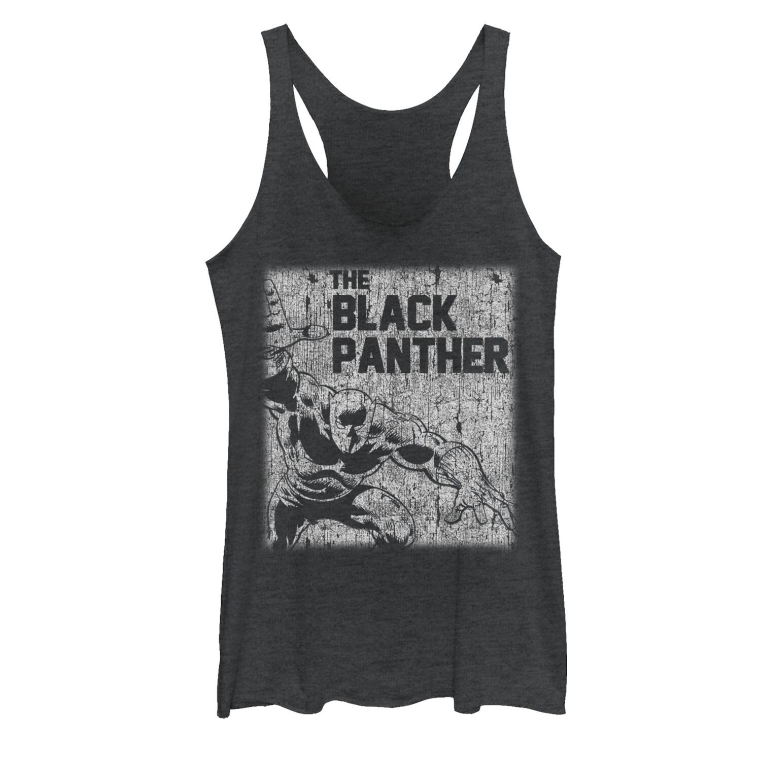 

Майка с винтажным графическим принтом и принтом мела для юниоров Marvel Black Panther Licensed Character