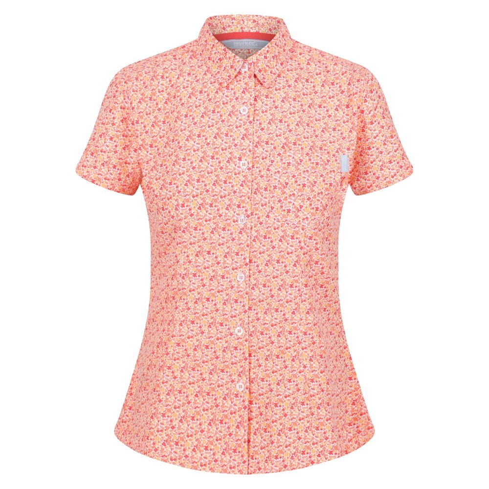 

Рубашка с коротким рукавом Regatta Mindano VI Ditsy Print, оранжевый