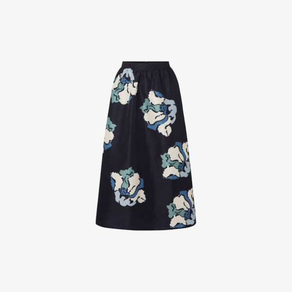 

Атласная юбка миди Filippa с цветочным принтом By Malina, цвет floral