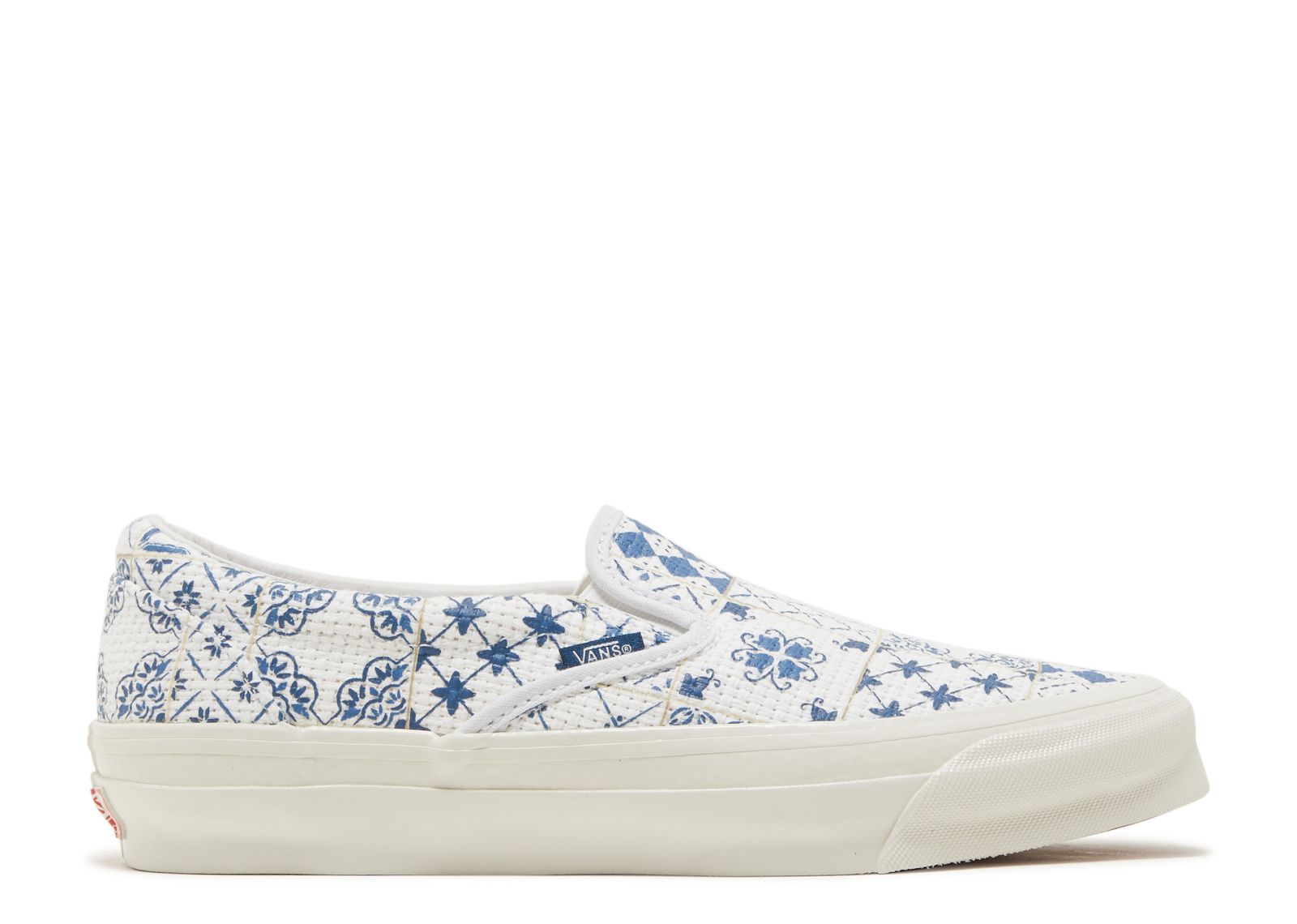 

Кроссовки Vans Kith X Og Classic Slip-On Lx 'Azulejo Tile', белый