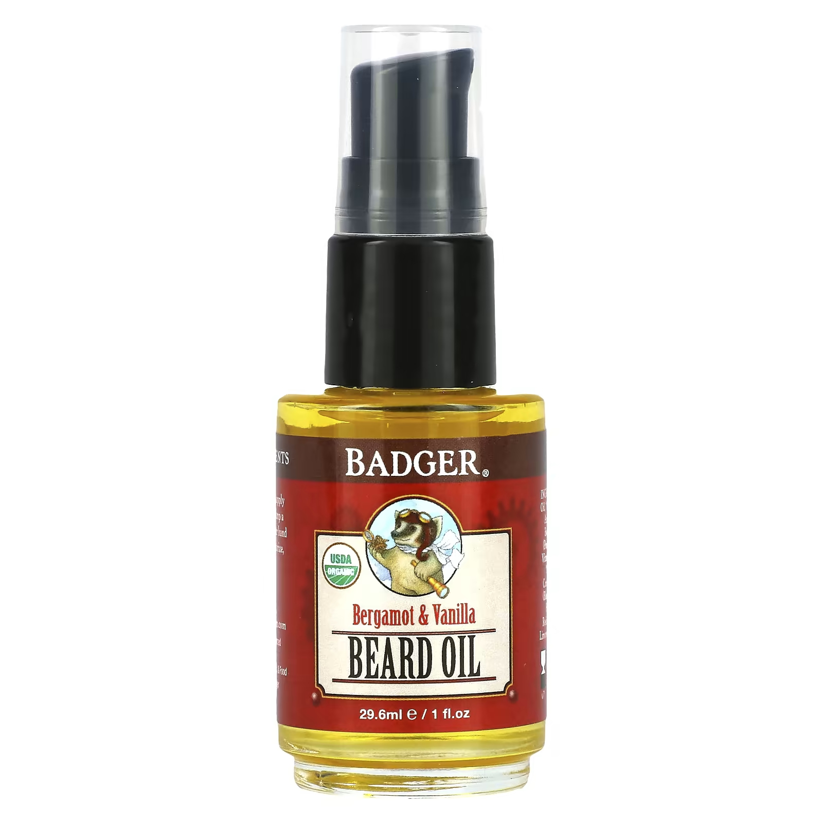 Масло для бороды с бергамотом и ванилью Badger Company Navigator Class, 29,6 мл масло детское badger company 118 мл