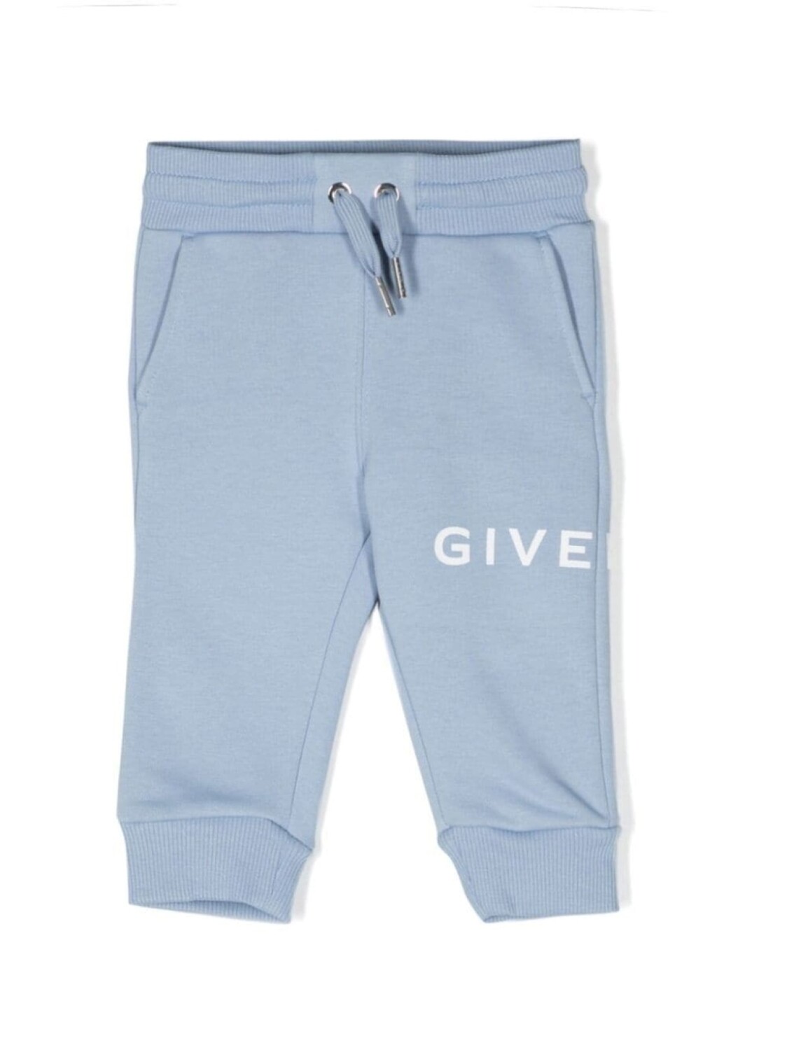 

Givenchy Kids спортивные брюки с кулиской и логотипом, синий