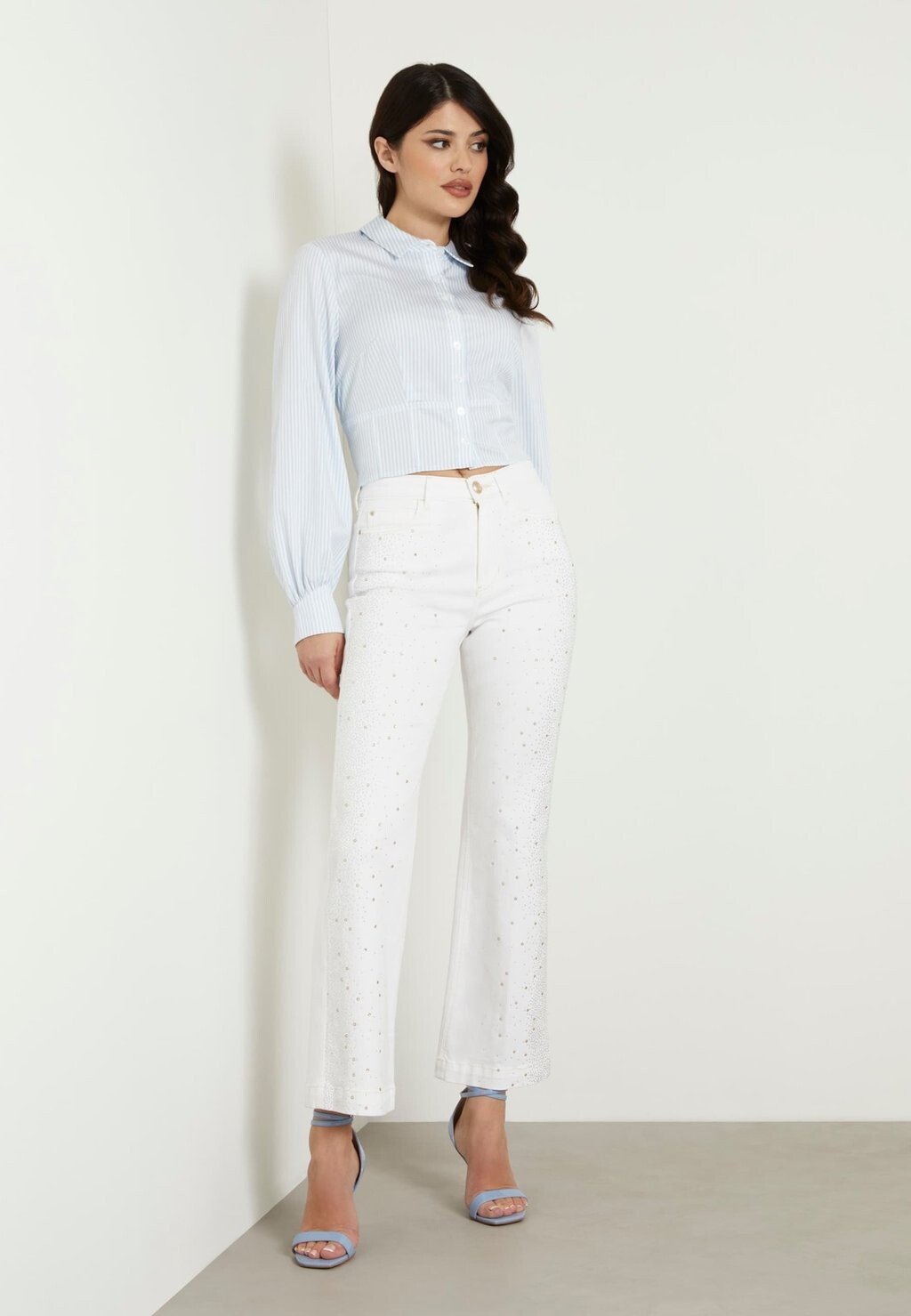 

Широкие джинсы HIGH WAIST FLARED Guess, белый