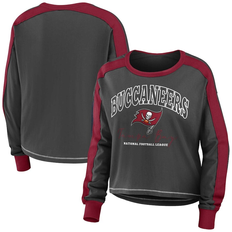 

Футболка с длинным рукавом WEAR by Erin Andrews Tampa Bay Buccaneers, оловянный