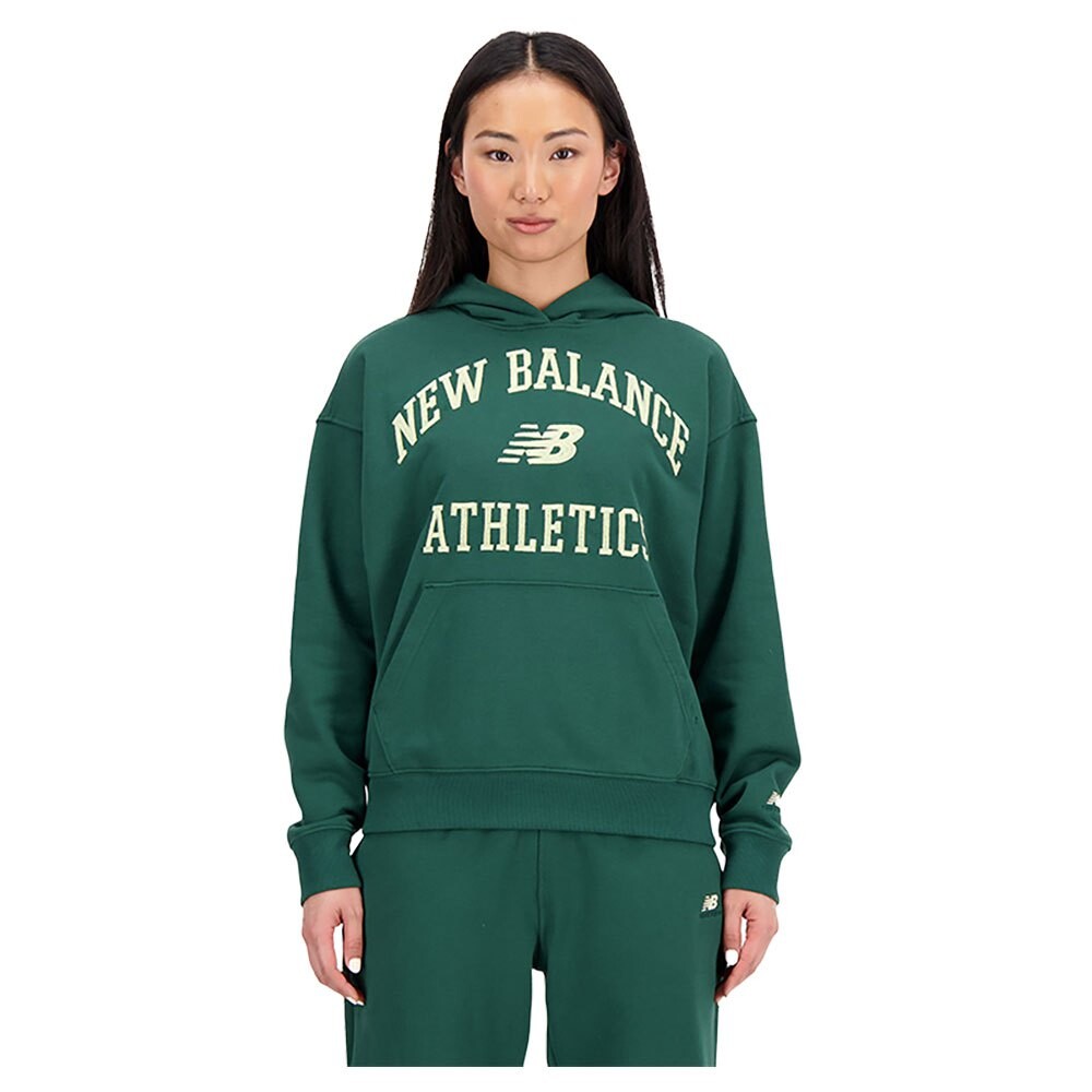 

Худи New Balance Athletics Varsity Oversized, зеленый