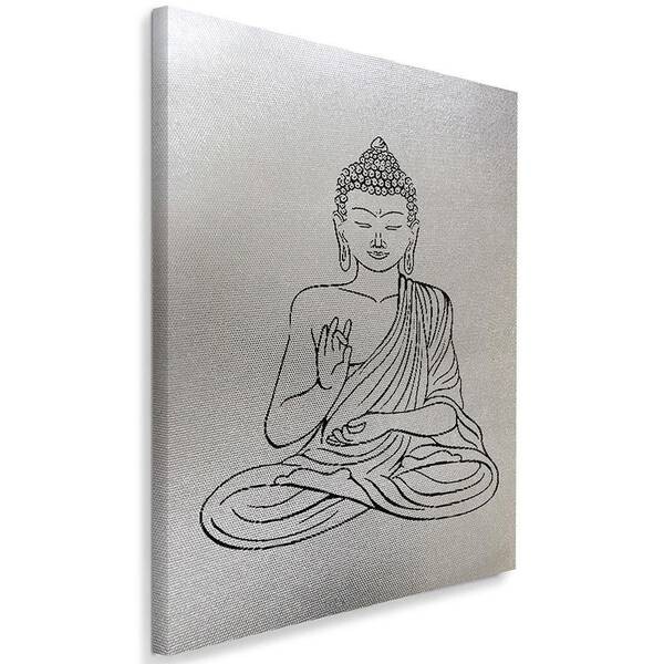 

Картины на холсте Feeby Buddha Silber Orient Zen, серый