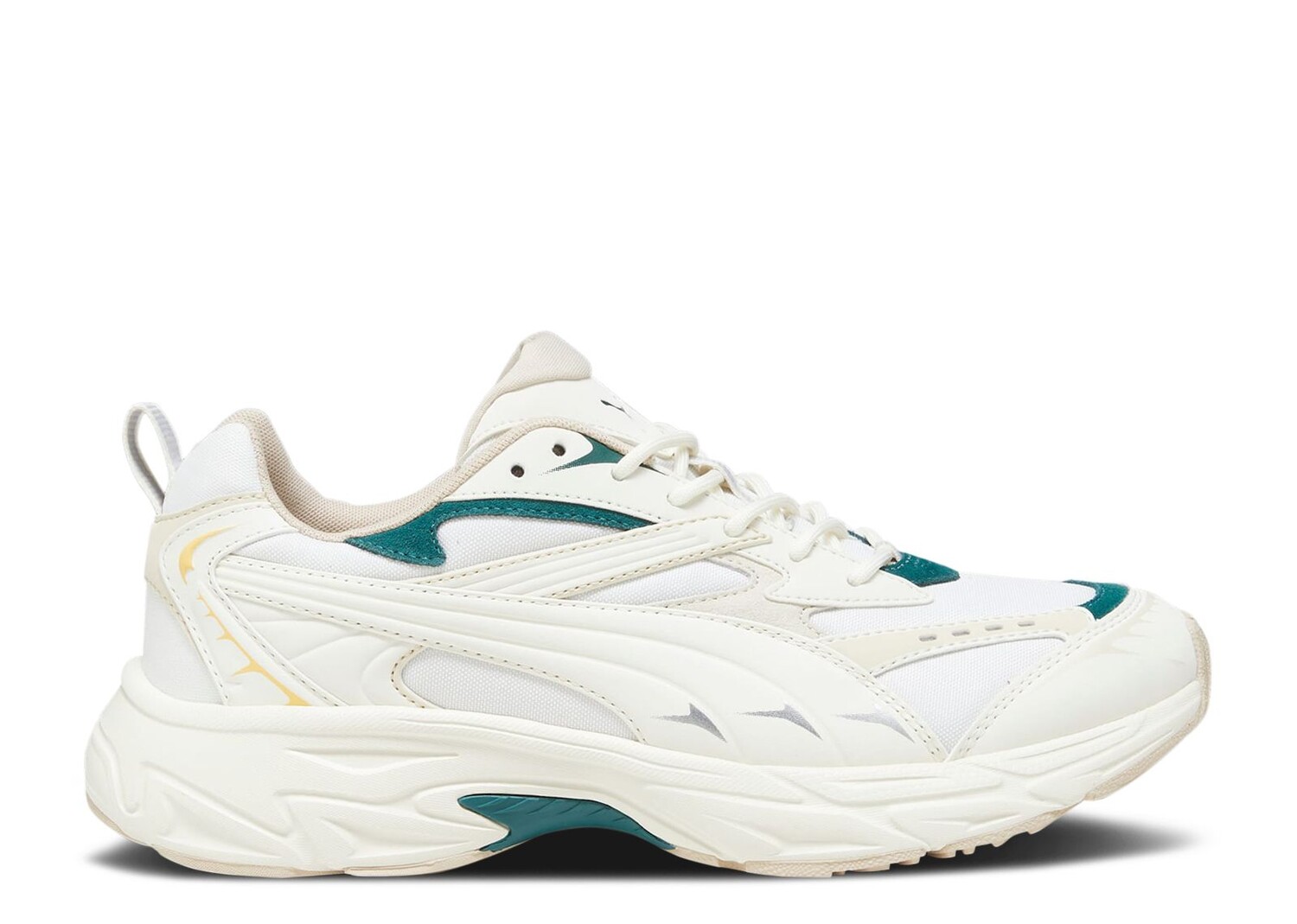 

Кроссовки Puma Morphic Varsity 'Warm White Malachite', кремовый, Бежевый;белый