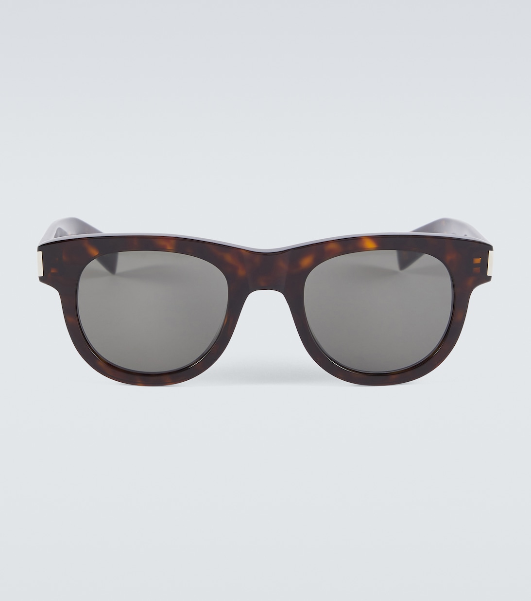 Квадратные солнцезащитные очки SL 571 Saint Laurent, коричневый