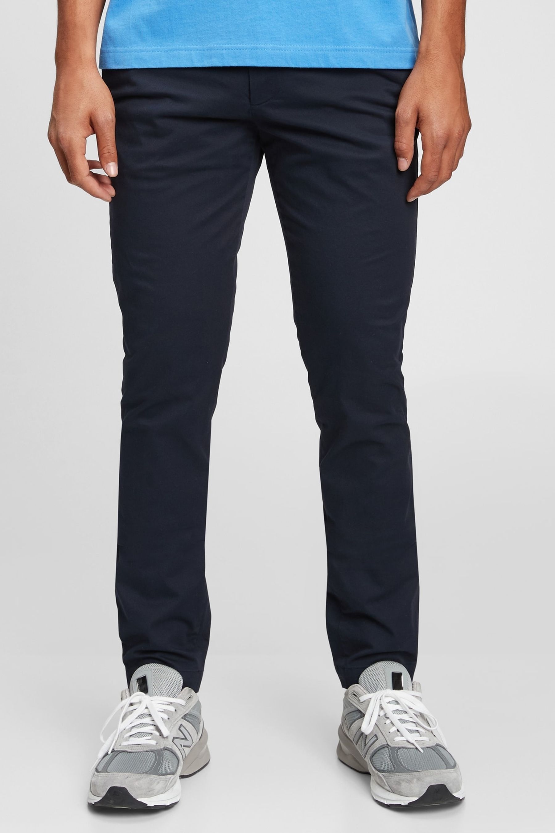 Современные узкие брюки-чиносы Gap, синий современные брюки чиносы прямого кроя gap бежевый