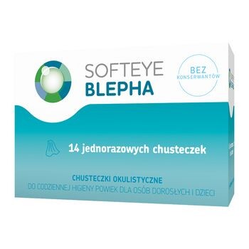 

Салфетки для гигиены глаз Softeye Blepha Chusteczki Okulistyczne, 14 шт