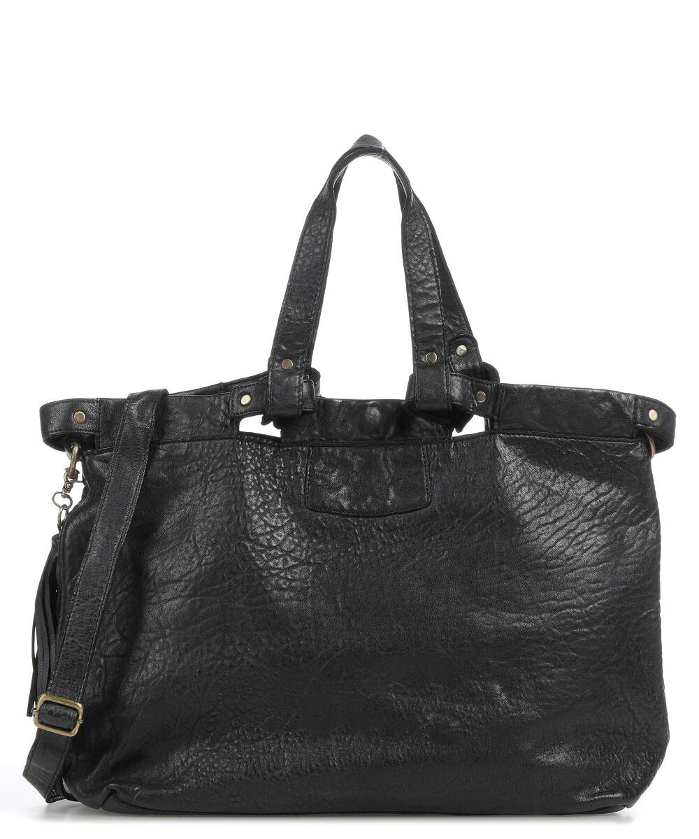 

Taborstrasse 6 шопер из зернистой яловой кожи Taschendieb Wien, черный