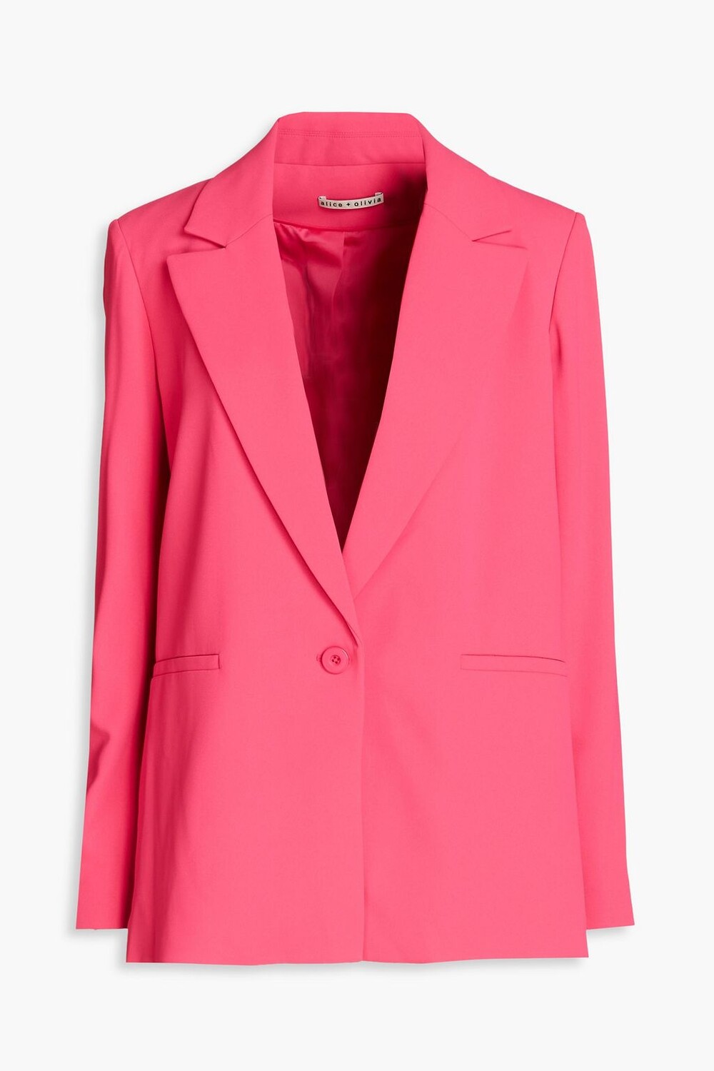 

Неоновый креповый блейзер Denny ALICE + OLIVIA, фуксия