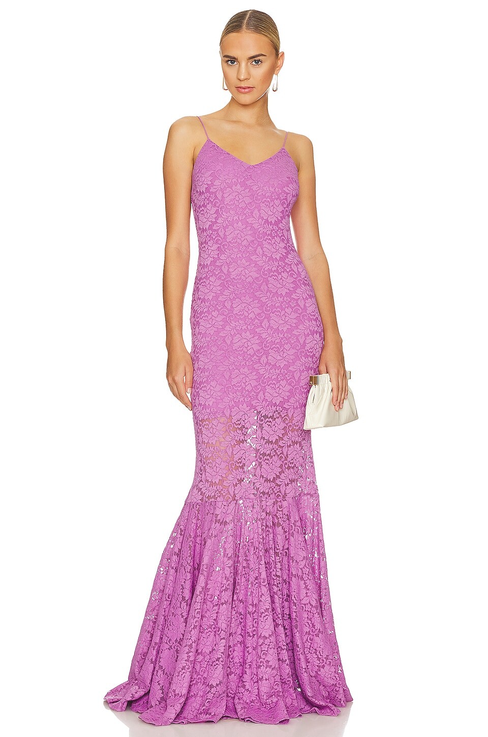 

Платье CAROLINE CONSTAS Morgana Gown, фиолетовый