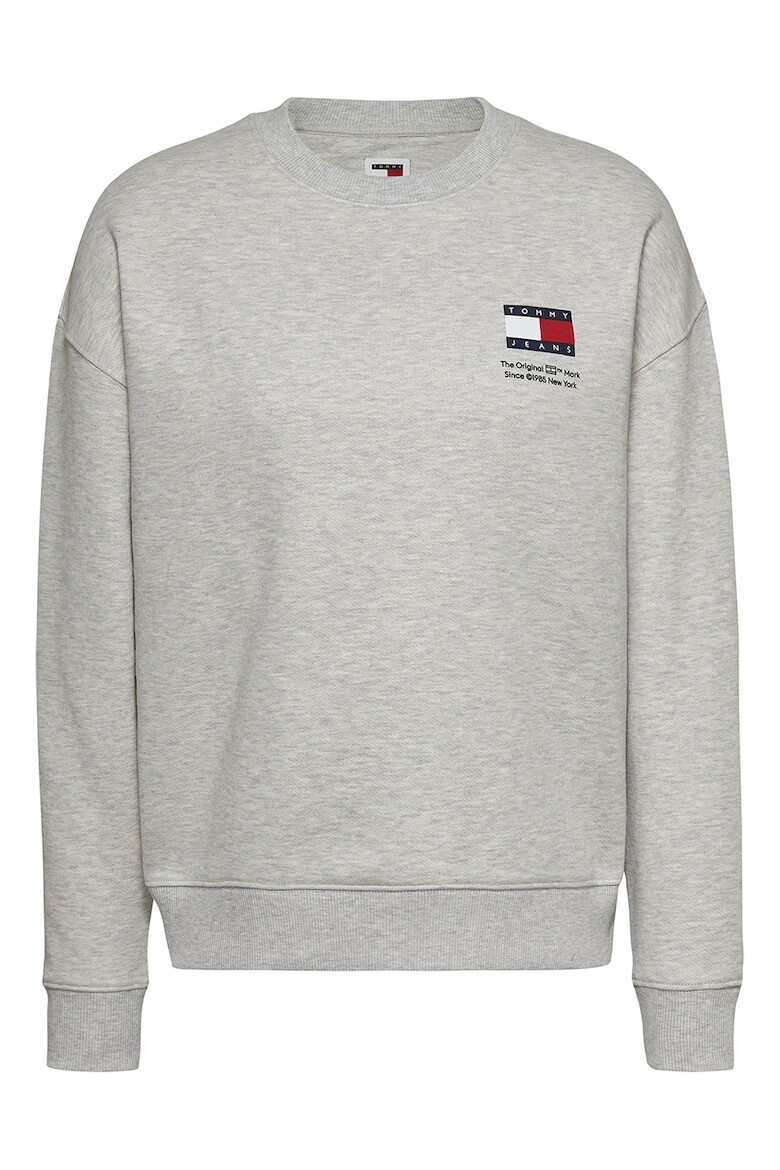 

Толстовка с заниженными рукавами и логотипом Tommy Jeans, серый