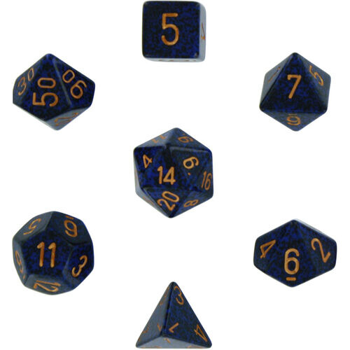 

Игровые кубики Speckled Polyhedral Dice 7 Set: Golden Cobalt Chessex