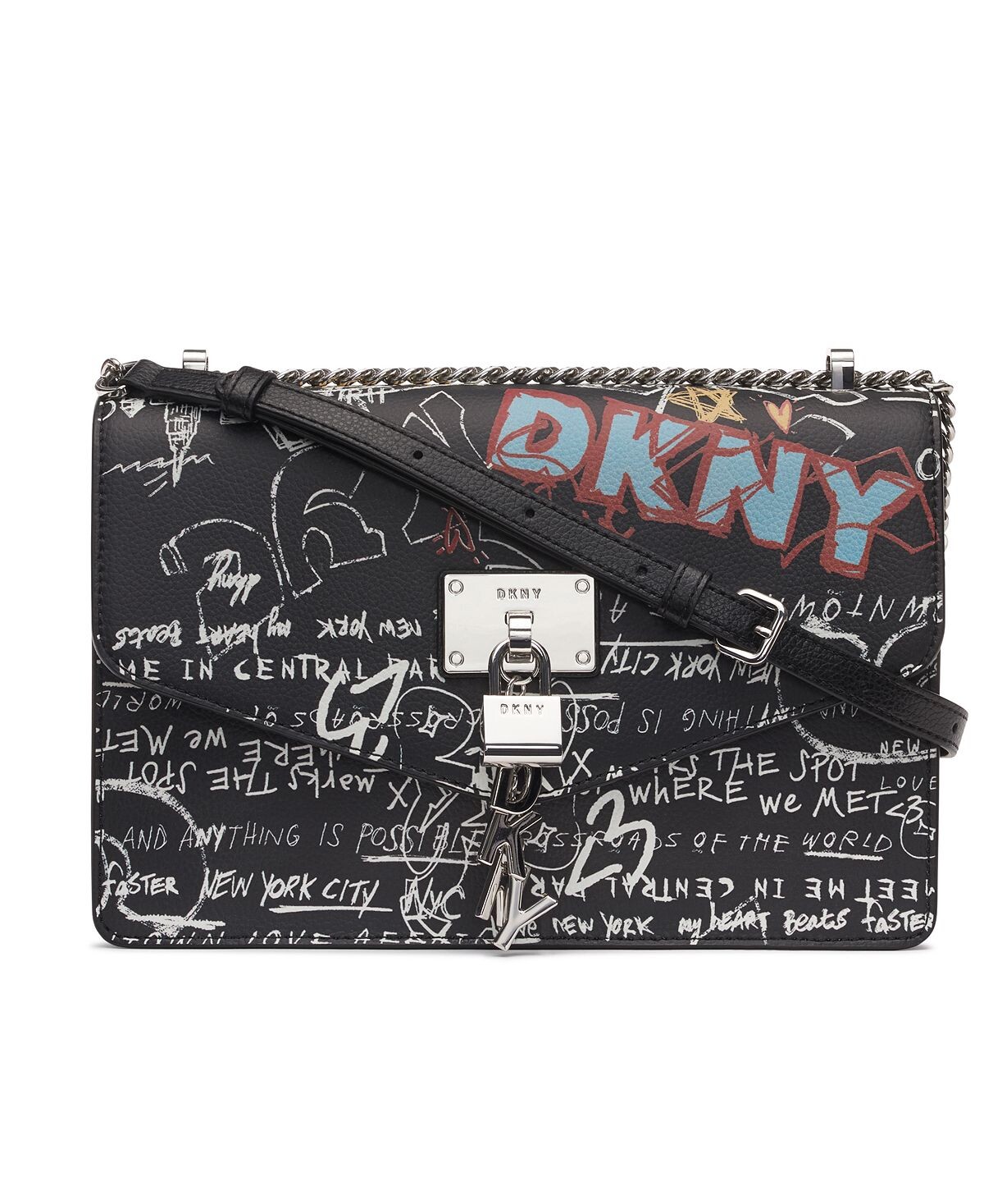 

Большая сумка через плечо Elissa DKNY, черный