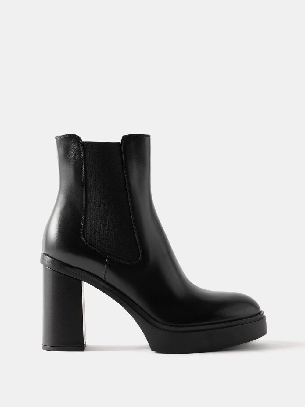 

Кожаные ботинки на платформе libra 75 Santoni, черный