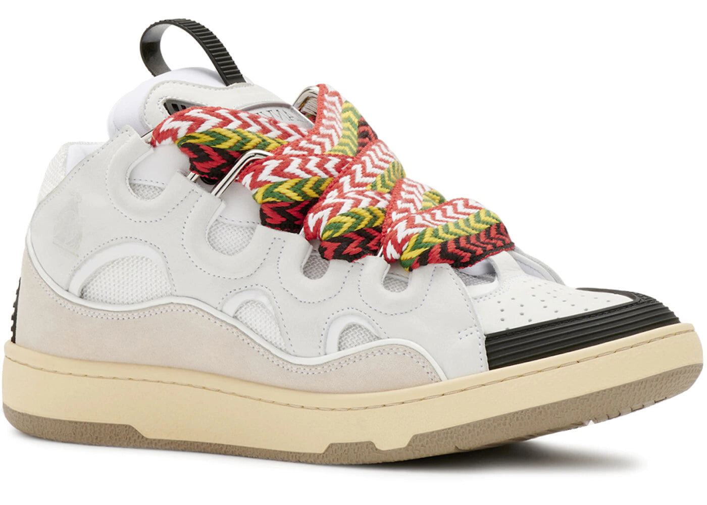 

Кроссовки Lanvin Leather Curb White Black Gum