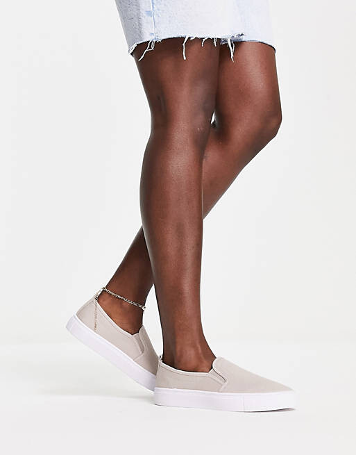 

Серые слипоны слипоны ASOS DESIGN Dotty