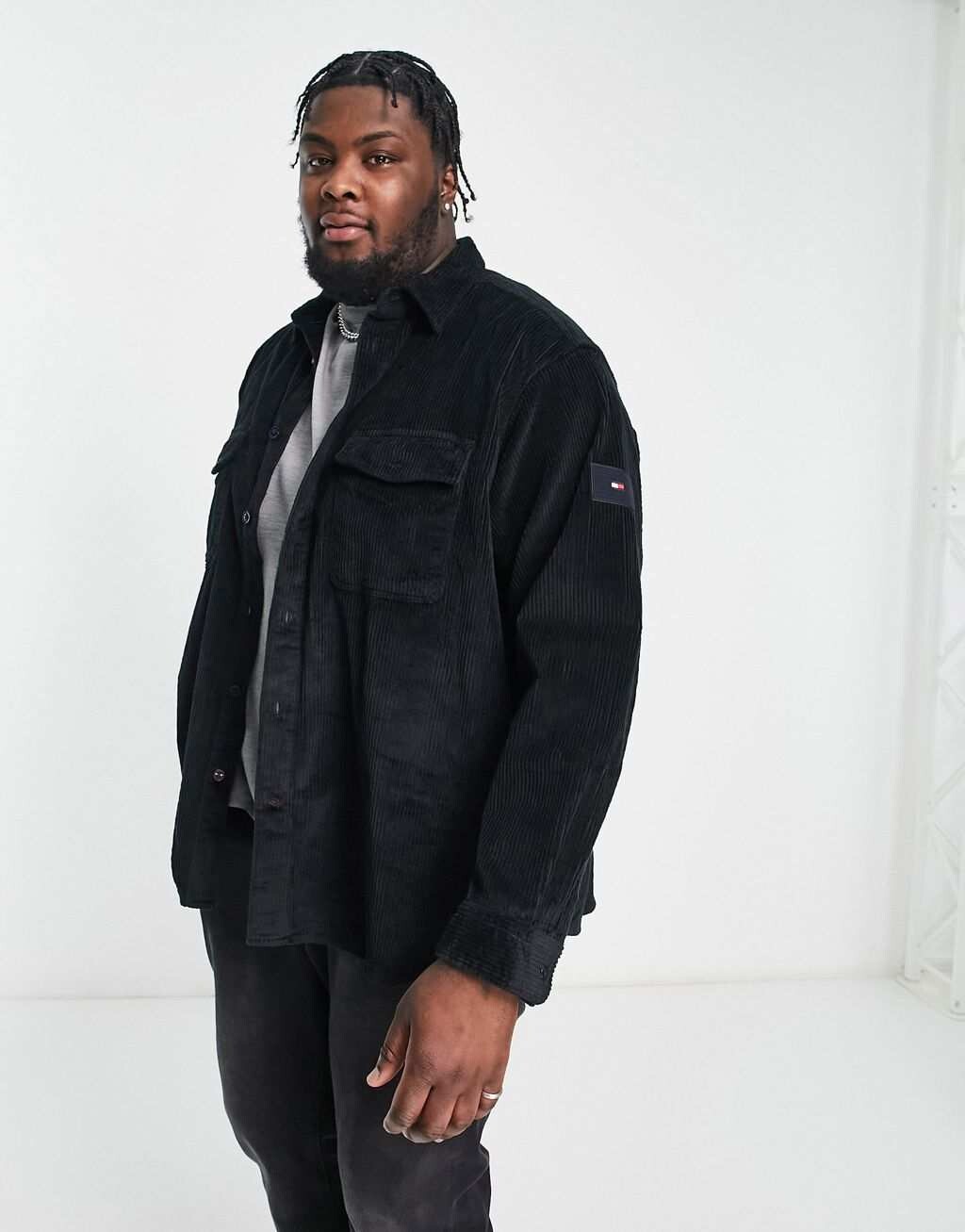 

Темно-синяя вельветовая рубашка Tommy Hilfiger Big & Tall