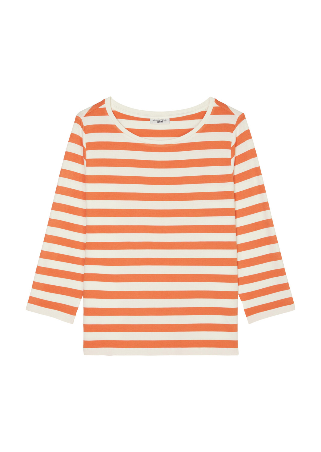 

Рубашка Marc O'Polo Breton Shirt relaxed, цвет multi/celosia orange