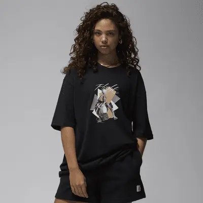 

Футболка Jordan Women's Oversized Graphic T-Shirt, черный