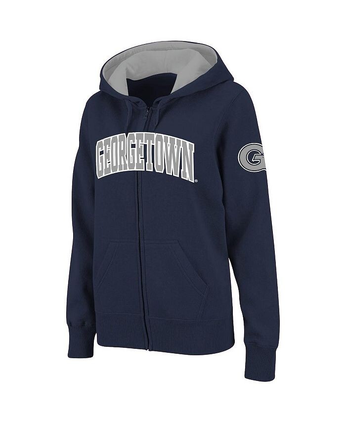 

Женская толстовка Stadium Athletic Navy Georgetown Hoyas с капюшоном и молнией во всю длину Colosseum, синий