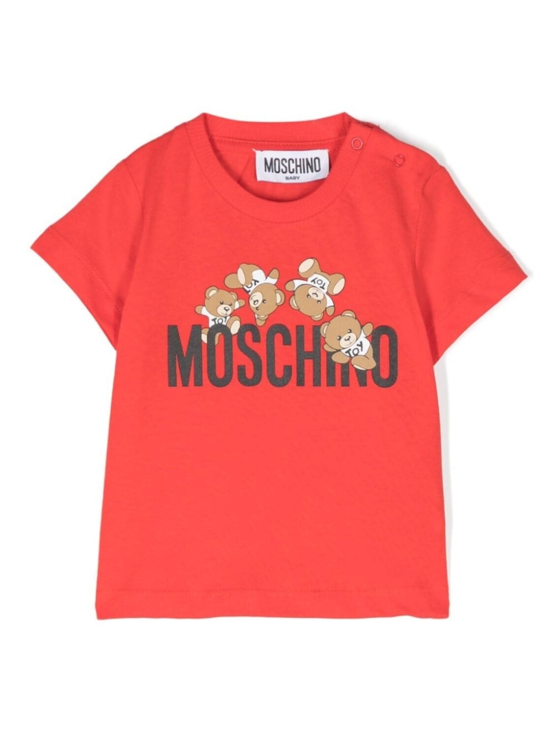 

Moschino Kids футболка с принтом Teddy Bear, красный