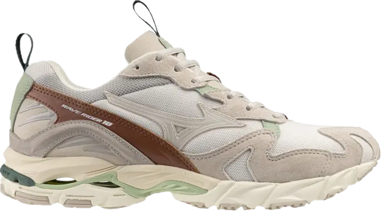 

Кроссовки Wave Rider 10 Premium 'Silver Cloud White Sand', серый